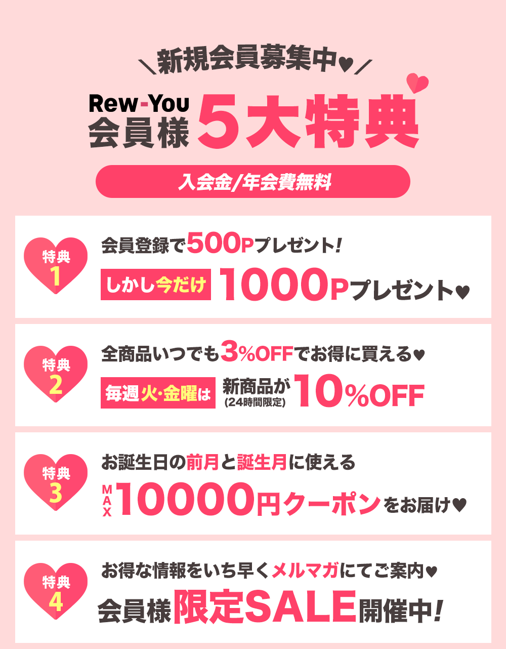 5大特典