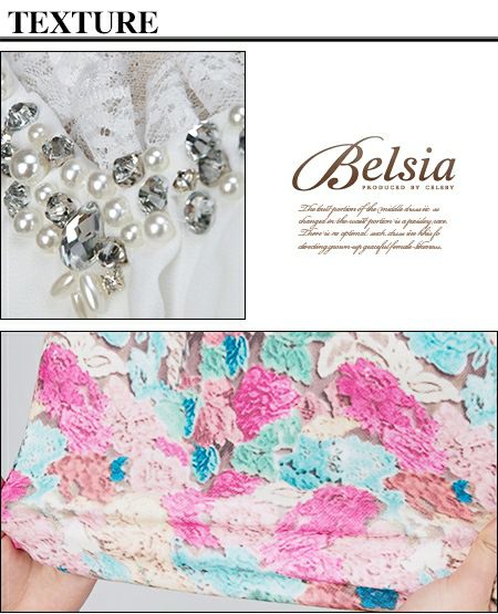 【Belsia】花柄ミニドレス*フレアシフォン袖付きブラウジングワンピ*寿るいちゃん着用