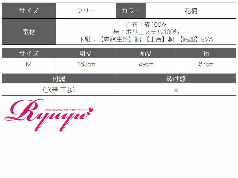 【即納】【キャバ浴衣3点セット】レトロポップ花柄×格子柄キャバ浴衣 レトロモダン柄レディースゆかた