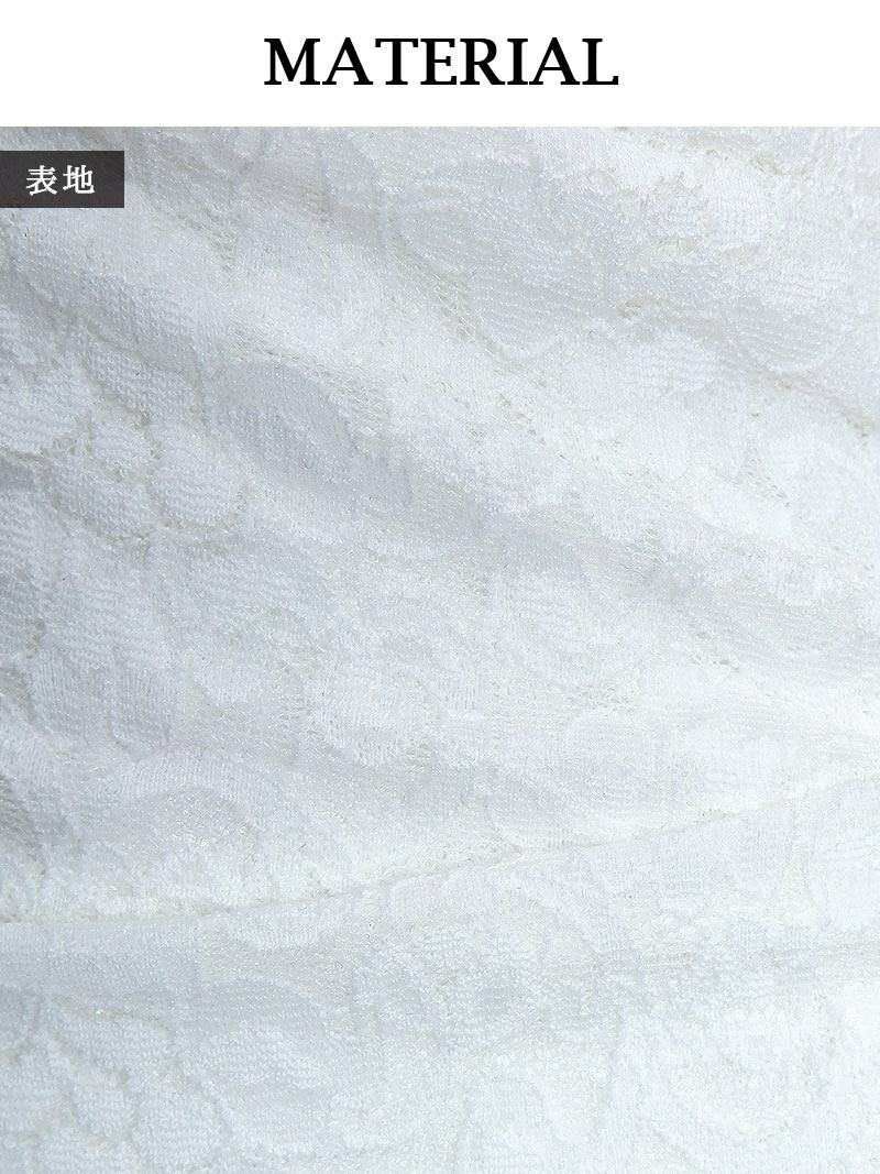 花柄刺繍総レース韓国ドレス【DAYS PIECE】goldストラップ付きオフショル袖付きキャバクラワンピース【デイズピース】