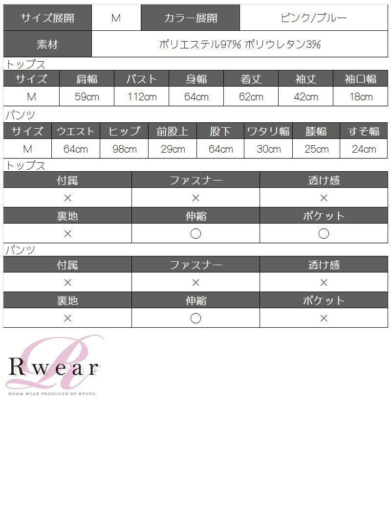 【Rwear】クロシェレース付ベロア2pセットアップルームウェア【Ryuyu】【リューユ】パジャマ 部屋着OK!!