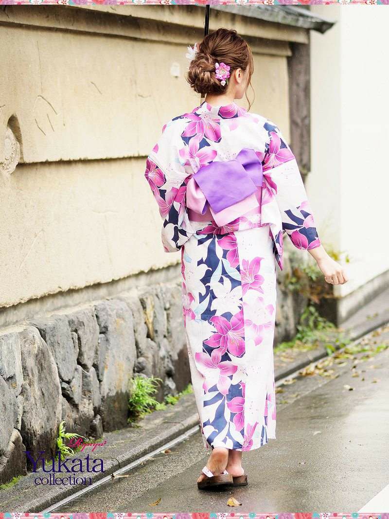 【即納】ピンク菖蒲花柄浴衣  丸山慧子 着用レディース浴衣3点セット