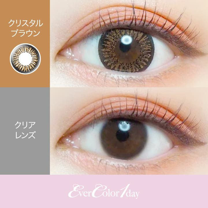 【カラコン 度なし】Ever Color 1day(エバーカラーワンデー) OEO 着色径14.5mm 1日使い捨て 1箱10枚入り