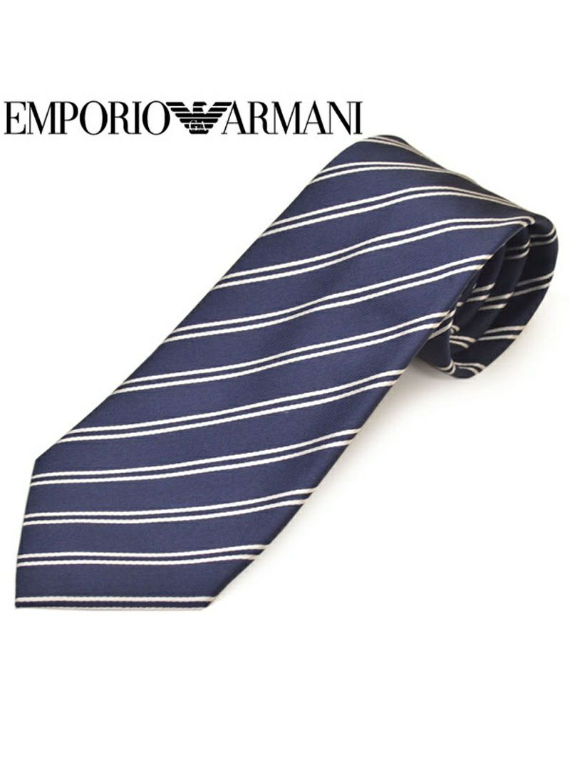 ネクタイ エンポリオアルマーニ メンズ EMPORIO ARMANI ストライプ柄シルク (サイズ剣幅8.5cm)eea20s003 0P307-01836 01836 DARK BLUE OEO