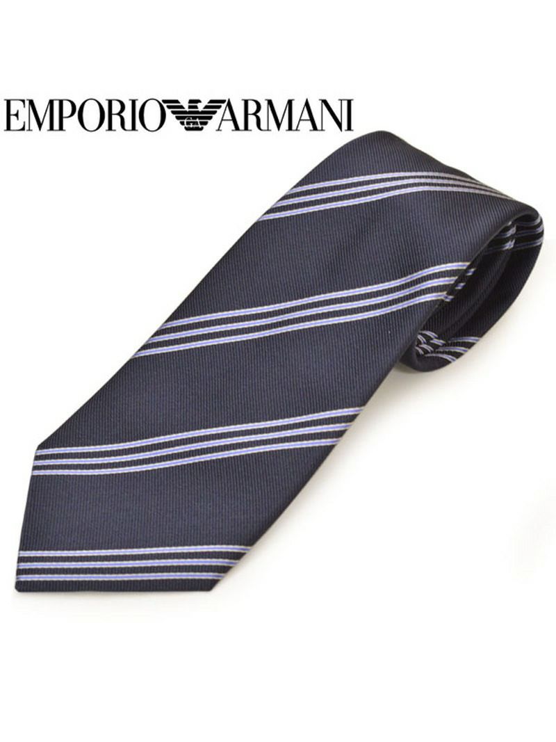 ネクタイ エンポリオアルマーニ メンズ EMPORIO ARMANI ストライプ柄シルク (サイズ剣幅8.5cm)eea20s005 0P310-00036 00036 NIGHT BLUE OEO