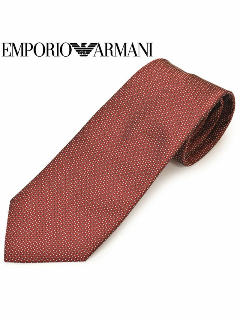 ネクタイ エンポリオアルマーニ メンズ EMPORIO ARMANI ドット柄シルク (サイズ剣幅8.5cm)eea20s013 0P315-00176 00176 BURGUNDY OEO