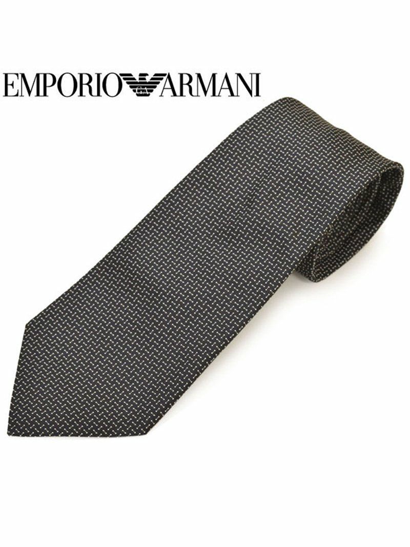 ネクタイ エンポリオアルマーニ メンズ EMPORIO ARMANI ドット柄シルクネクタイ(サイズ剣幅8.5cm)eea20s024 0P315-00020 ブラック OEO