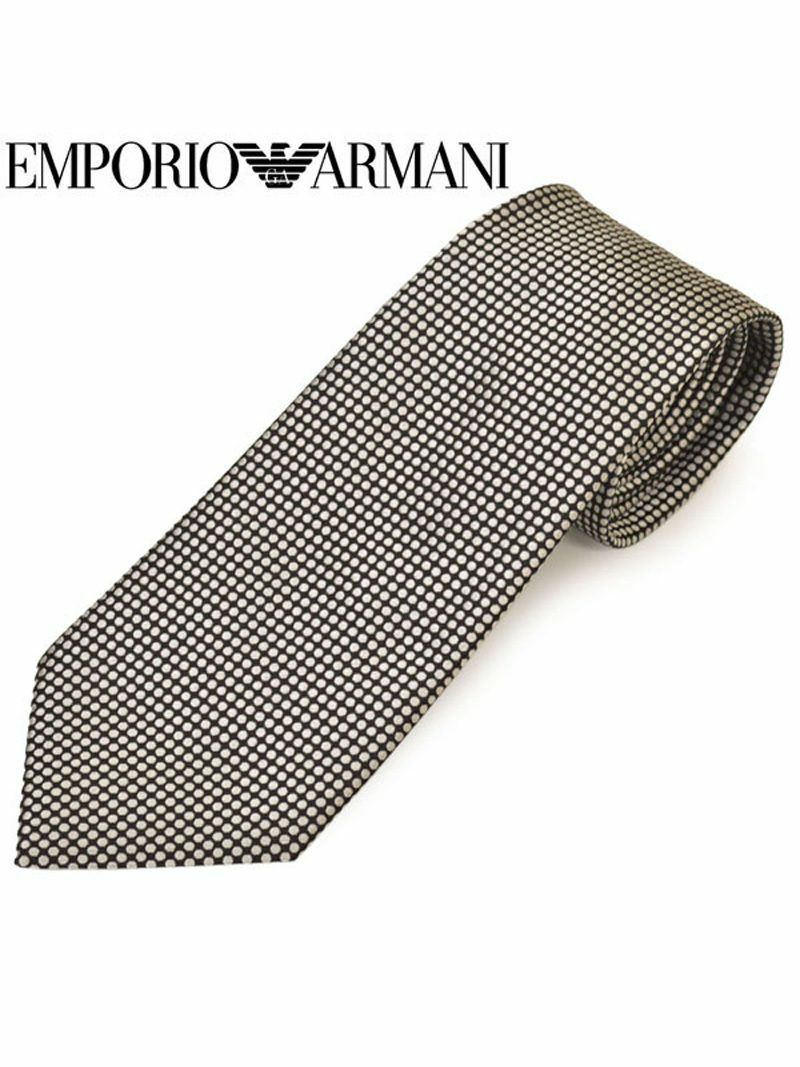 ネクタイ エンポリオアルマーニ メンズ EMPORIO ARMANI ドット柄シルクネクタイ(サイズ剣幅8.5cm)eea20s025 0P316-00020 ブラック OEO