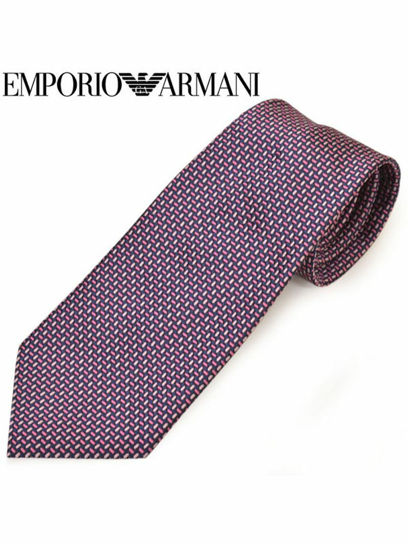 ネクタイ エンポリオアルマーニ メンズ EMPORIO ARMANI 総柄シルクネクタイ(サイズ剣幅8.5cm)eea20s029 0P319-00070 ピンク OEO