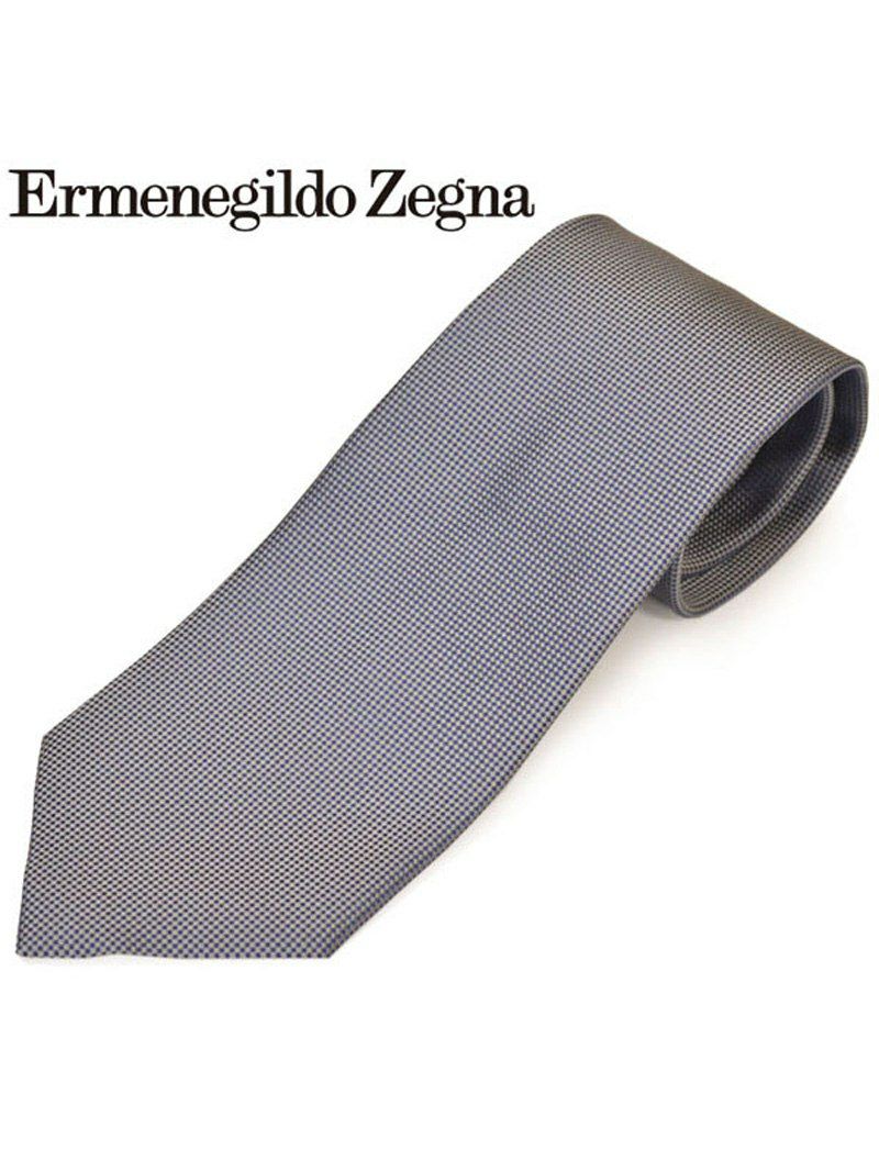 ネクタイ エルメネジルドゼニア メンズ Ermenegildo Zegna ソリッドシルクネクタイ(サイズ剣幅8cm)eez20s001 Z7D01-B グレー OEO