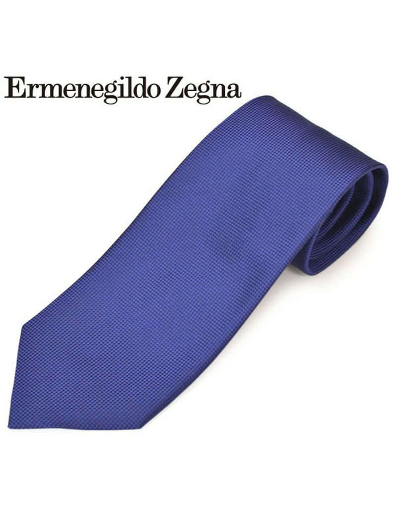 ネクタイ エルメネジルドゼニア メンズ Ermenegildo Zegna ソリッドシルクネクタイ(サイズ剣幅8cm)eez20s003 Z7D01-E ロイヤルブルー OEO