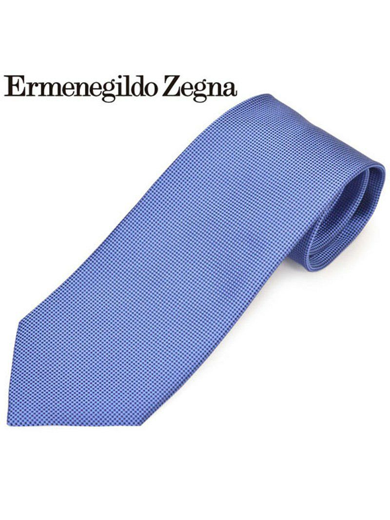 ネクタイ エルメネジルドゼニア メンズ Ermenegildo Zegna ソリッドシルクネクタイ(サイズ剣幅8cm)eez20s004 Z7D01-F ブルー OEO