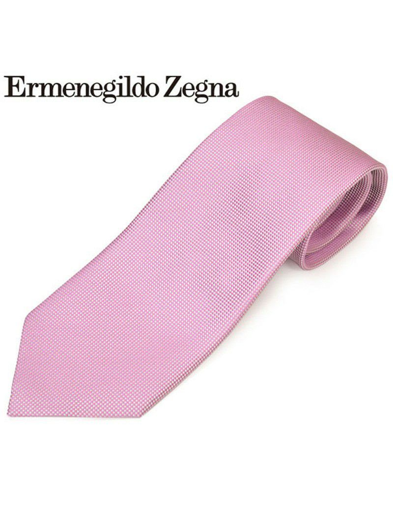 ネクタイ エルメネジルドゼニア メンズ Ermenegildo Zegna ソリッドシルクネクタイ(サイズ剣幅8cm)eez20s005 Z7D01-L ピンク OEO