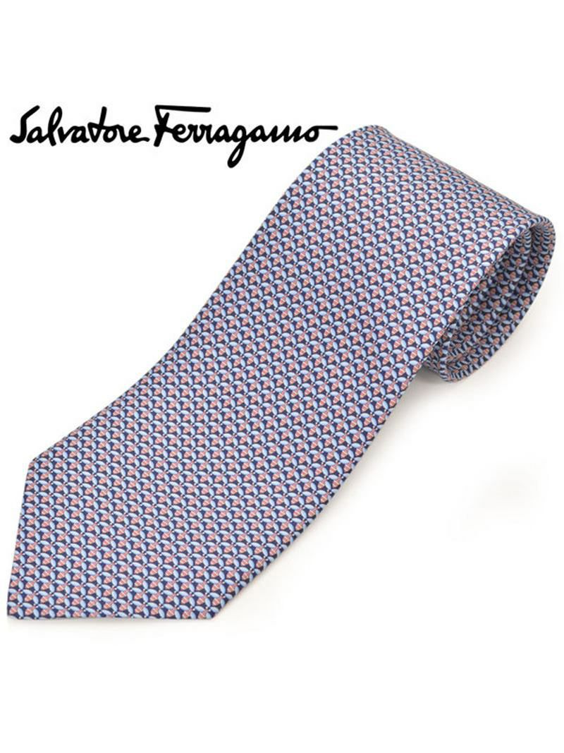 ネクタイ サルバトーレフェラガモ メンズ Salvatore Ferragamo ハチモチーフ柄シルクネクタイ(サイズ剣幅8cm)efg20s032 358760-001 ブルー OEO