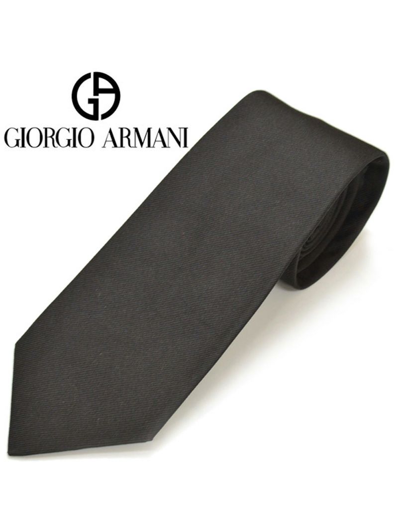 ネクタイ ジョルジオ アルマーニ メンズ GIORGIO ARMANI ソリッドシルクネクタイ(サイズ剣幅8cm)ega20s031 8P999-00020 ブラック OEO