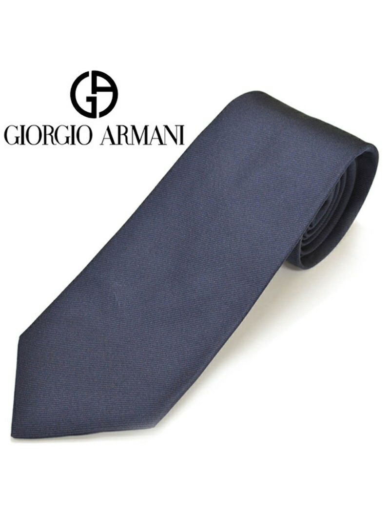 ネクタイ ジョルジオ アルマーニ メンズ GIORGIO ARMANI ソリッドシルクネクタイ(サイズ剣幅8cm)ega20s032 8P999-00036 ネイビー OEO