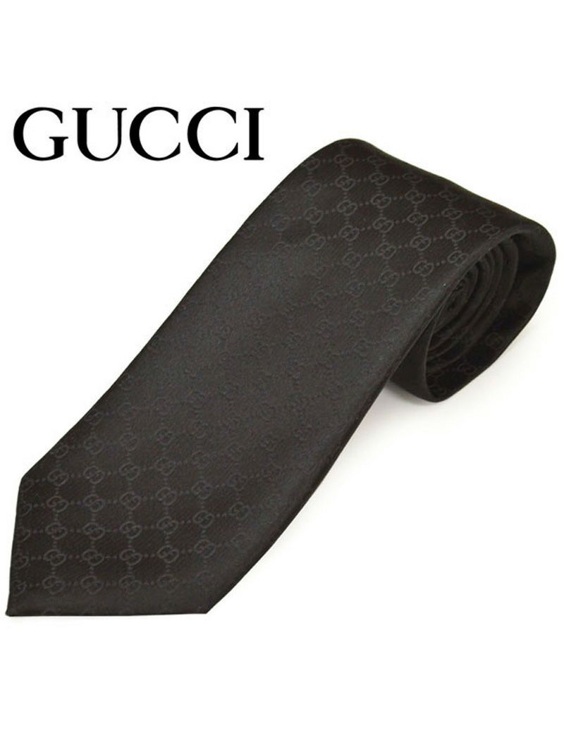 ネクタイ グッチ メンズ GUCCI GGパターン柄シルクネクタイ(サイズ剣幅8cm)egc20s001 456520-1000 ブラック OEO