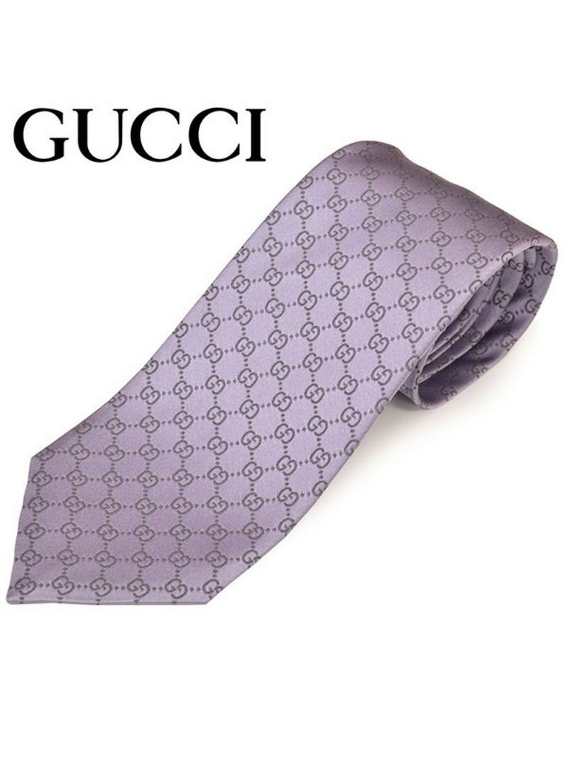 ネクタイ グッチ メンズ GUCCI GGパターン柄シルクネクタイ(サイズ剣幅8cm)egc20s002 456520-5361 ライラック OEO