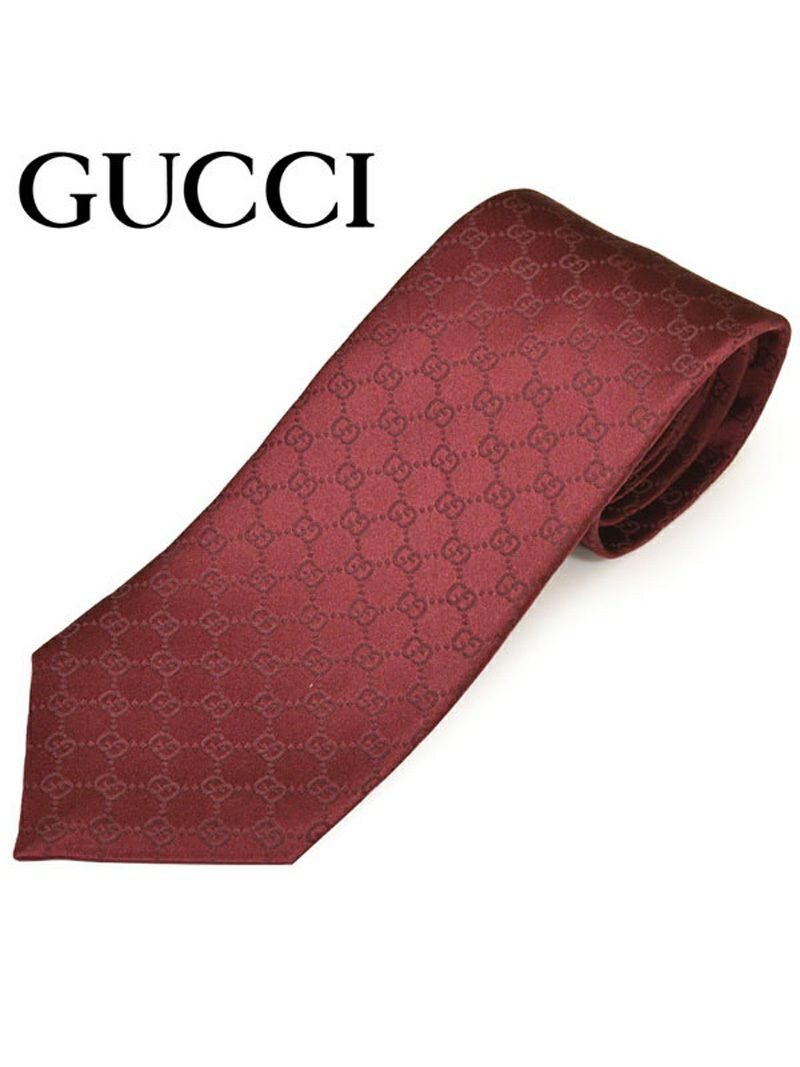 ネクタイ グッチ メンズ GUCCI GGパターン柄シルクネクタイ(サイズ剣幅8cm)egc20s003 456520-6166 ボルドー OEO