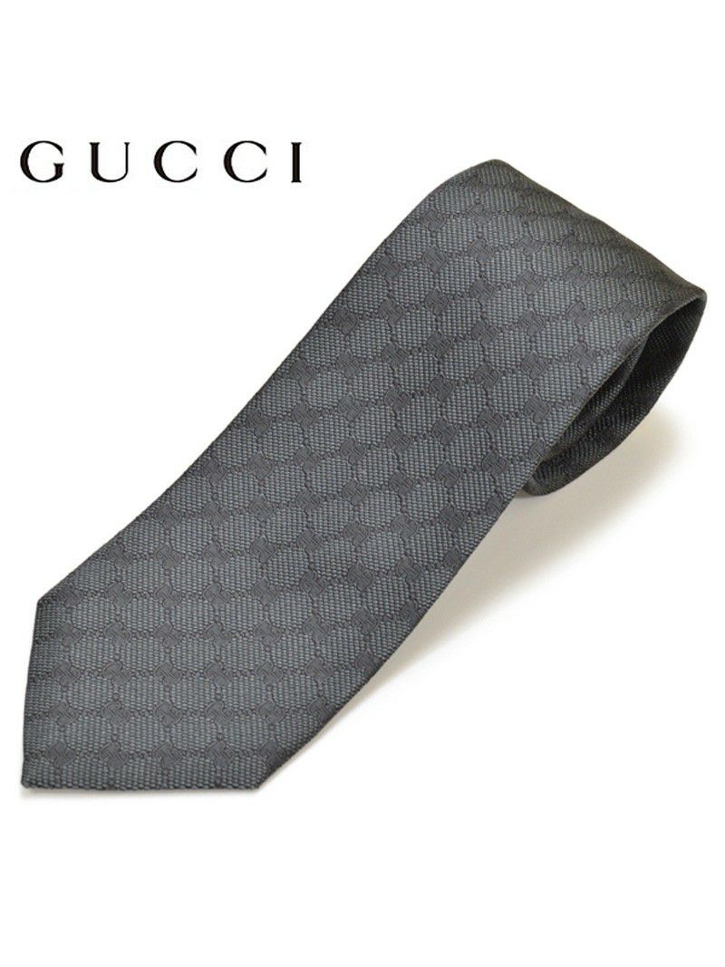 GUCCI グッチ メンズ シルクジャカードGGパターン柄ネクタイ  サイズ剣幅8cm egc17w005 456522 4B002 1100：グレー OEO