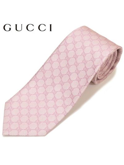 GUCCI グッチ メンズ シルクジャカードGGパターン柄ネクタイ サイズ剣