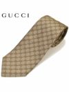 GUCCI グッチ メンズ シルクジャカードGGパターン柄ネクタイ  サイズ剣幅8cm egc17w008 456522 4B002 9700：ブラウン OEO