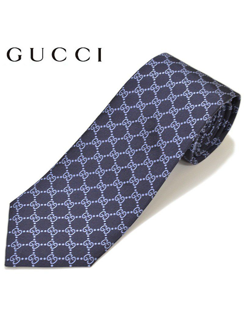 GUCCI グッチ メンズ シルクジャカードGGパターン柄ネクタイ  サイズ剣幅8cm egc17w012 456524 4B002 4069：ネイビー OEO