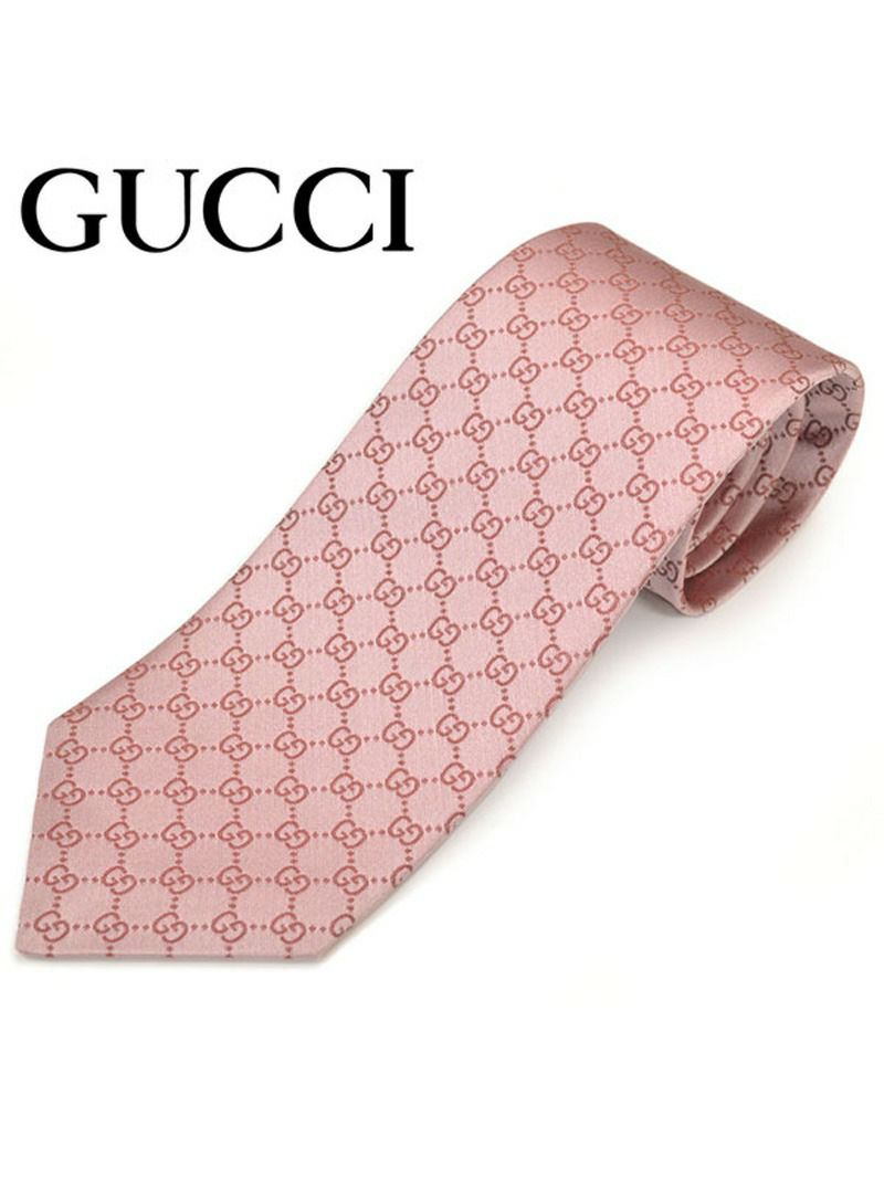 ネクタイ グッチ メンズ GUCCI GGパターン柄 シルク(サイズ剣幅8cm)egc19w015 456520-5773 ピンク OEO