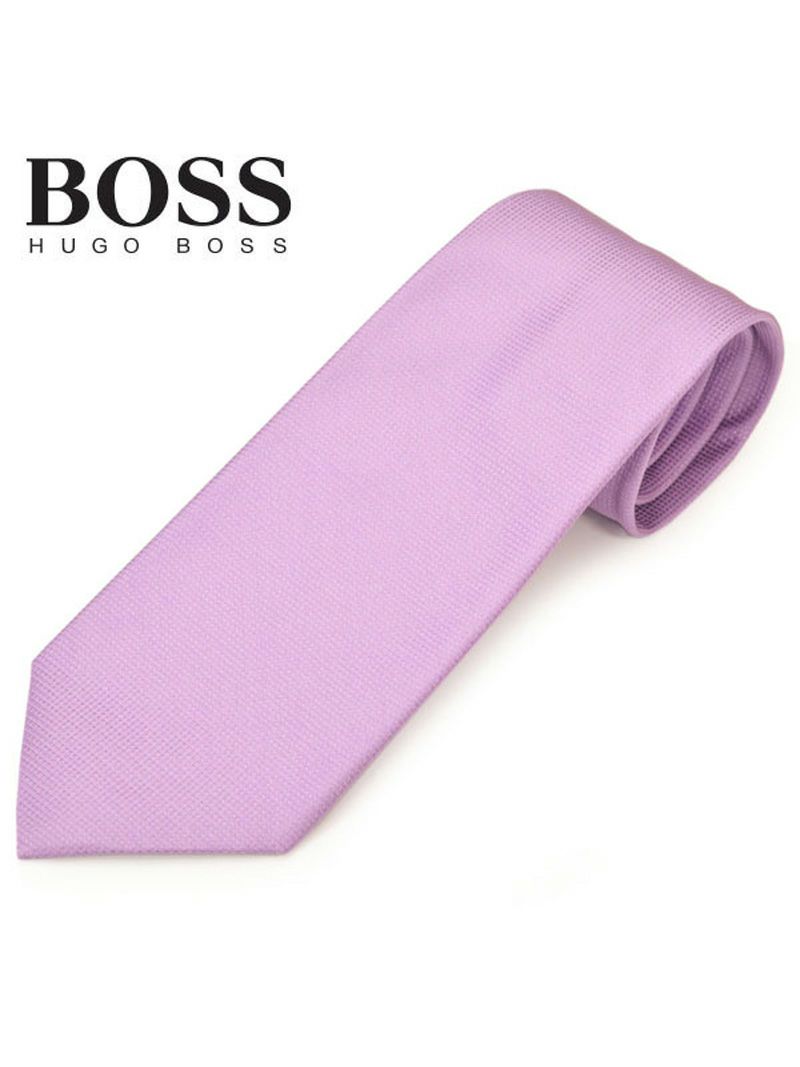 ネクタイ ヒューゴボス メンズ BOSS HUGOBOSS ソリッドシルク (サイズ剣幅7.5cm)ehb20s005 50423188-520 ピンクパープル OEO