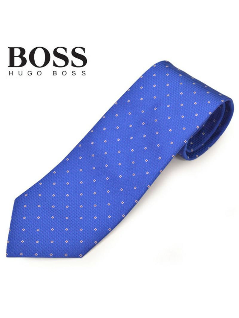 ネクタイ ヒューゴボス メンズ BOSS HUGOBOSS ドット柄シルク (サイズ剣幅7.5cm)ehb20s006 50423232-421 ロイヤルブルー OEO