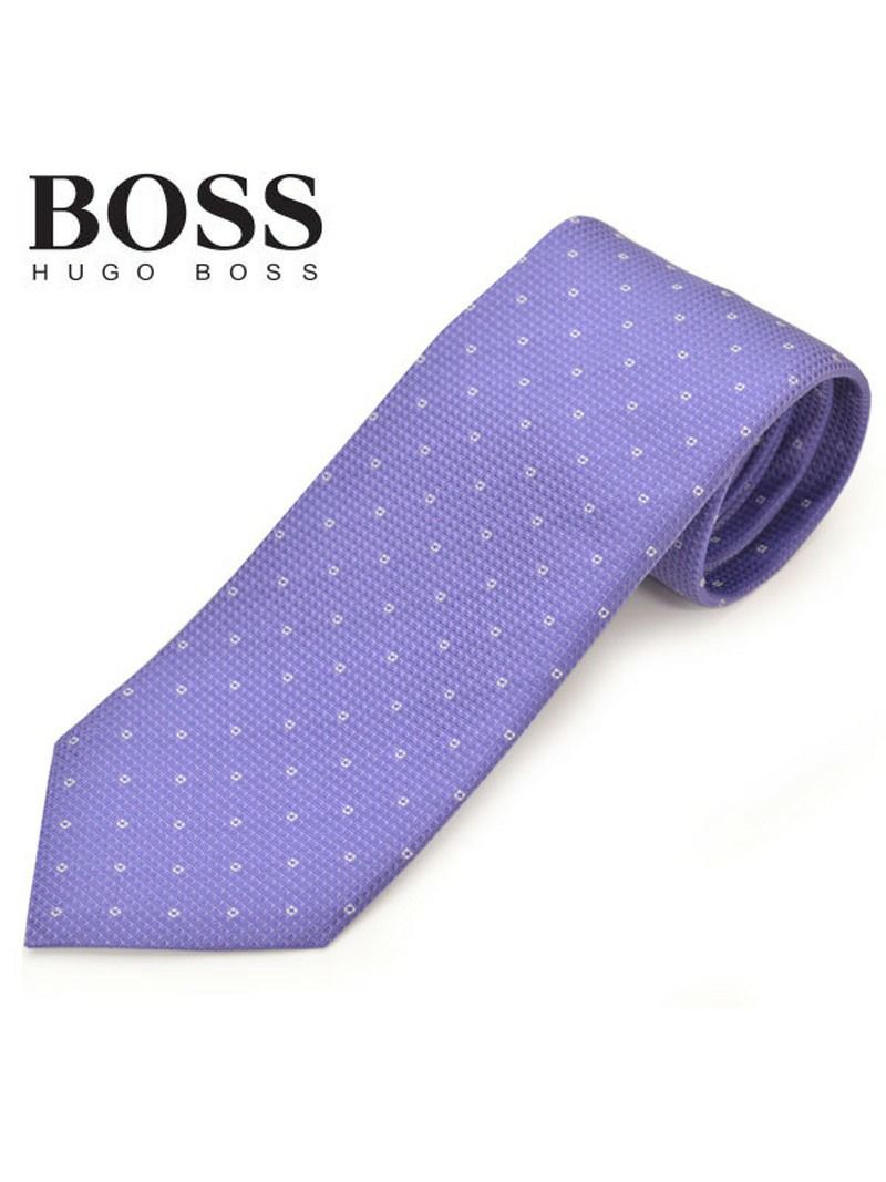 ネクタイ ヒューゴボス メンズ BOSS HUGOBOSS ドット柄シルク (サイズ剣幅7.5cm)ehb20s008 50423232-520 パープル OEO