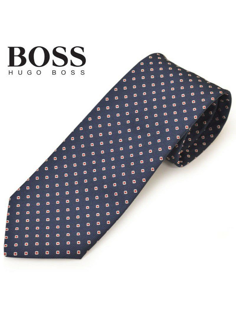 ネクタイ ヒューゴボス メンズ BOSS HUGOBOSS ドット柄シルク (サイズ剣幅8cm)ehb20s010 50423237-402 ネイビー OEO