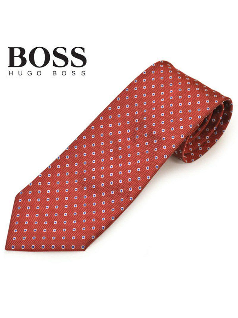 ネクタイ ヒューゴボス メンズ BOSS HUGOBOSS ドット柄シルク (サイズ剣幅8cm)ehb20s011 50423237-646 レッド OEO