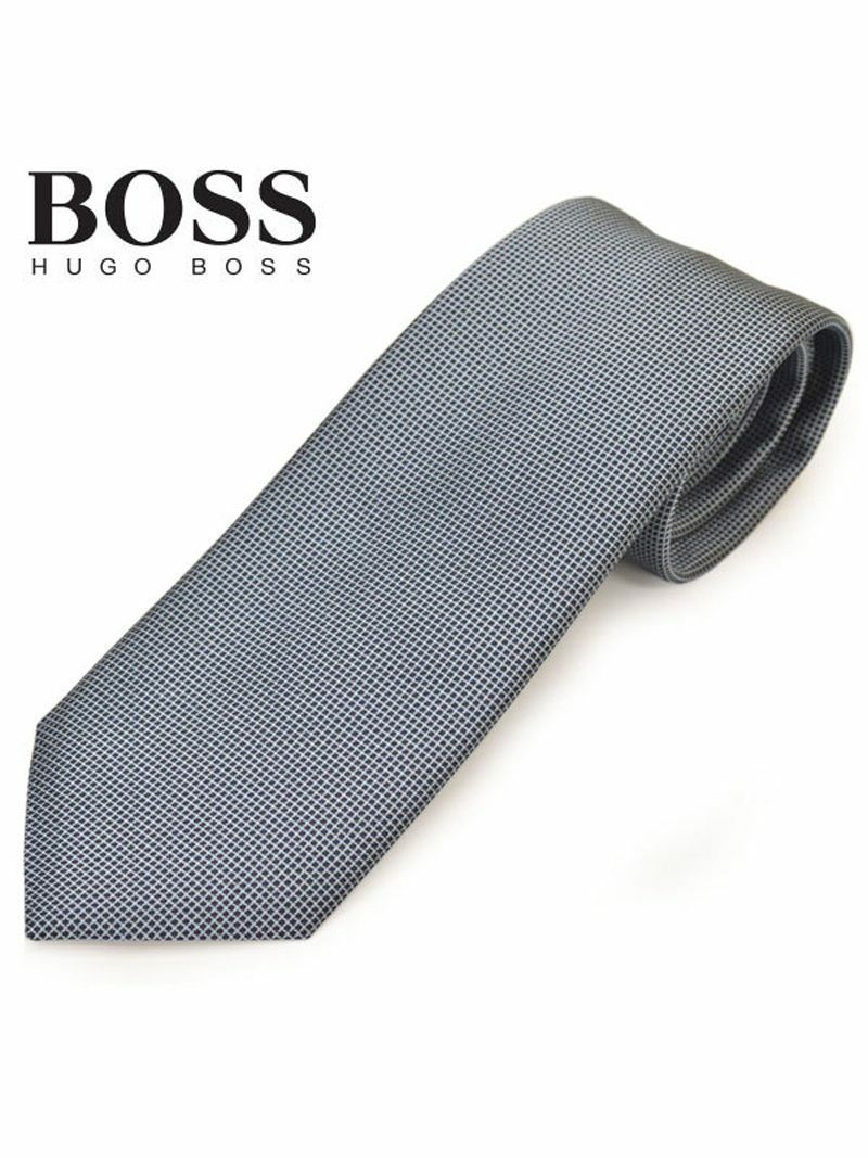 ネクタイ ヒューゴボス メンズ BOSS HUGOBOSS スクエア柄シルク (サイズ剣幅7.5cm)ehb20s013 50423331-450 グレー OEO