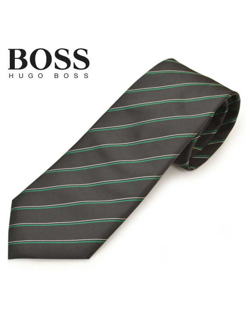 ネクタイ ヒューゴボス メンズ BOSS HUGOBOSS ストライプ柄シルク (サイズ剣幅8cm)ehb20s018 50423386-061 ブラック OEO