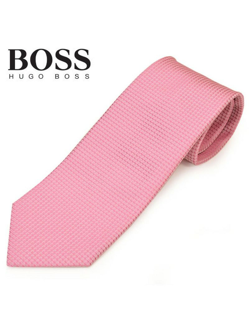 ネクタイ ヒューゴボス メンズ BOSS HUGOBOSS ソリッドシルク (サイズ剣幅7.5cm)ehb20s021 50424838-530 ピンク OEO