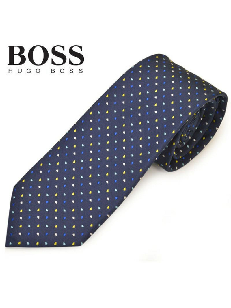 ネクタイ ヒューゴボス メンズ BOSS HUGOBOSS 小柄シルクネクタイ (サイズ剣幅7.5cm)ehb20s030 50429530-742 ネイビー OEO