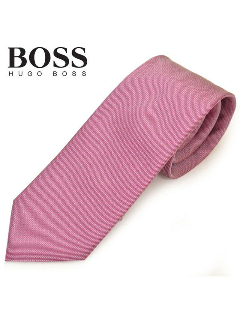 ネクタイ ヒューゴボス メンズ BOSS HUGOBOSS ソリッド無地/シルクネクタイ (サイズ剣幅7.5cm)ehb20s032 50429542-659 ピンク OEO