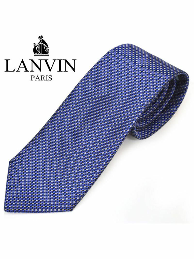 ネクタイ ランバン メンズ LANVIN 小柄シルクネクタイ(サイズ剣幅8cm)elv20s001 2506-1 ネイビー OEO