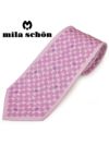 ネクタイミラ ショーン メンズ mila schon 総柄シルクネクタイ(サイズ剣幅9cm)ems20s003 11604-5 ピンク OEO