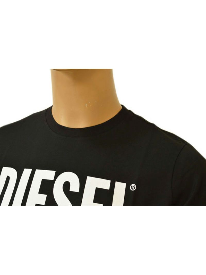 Tシャツ ディーゼル メンズ DIESEL 半袖 ロゴ サイズXS/S/M/L/XL/ edl20s009 00SXED 0AAXJ-100 ホワイト ブラック OEO