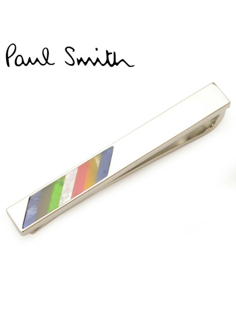 タイピン ポールスミス メンズ Paul Smith タイバー ネクタイピン Epss211 M1a Tpin Adstrp Stripe Tiepin シルバーマルチ Oeo Rew You リューユ