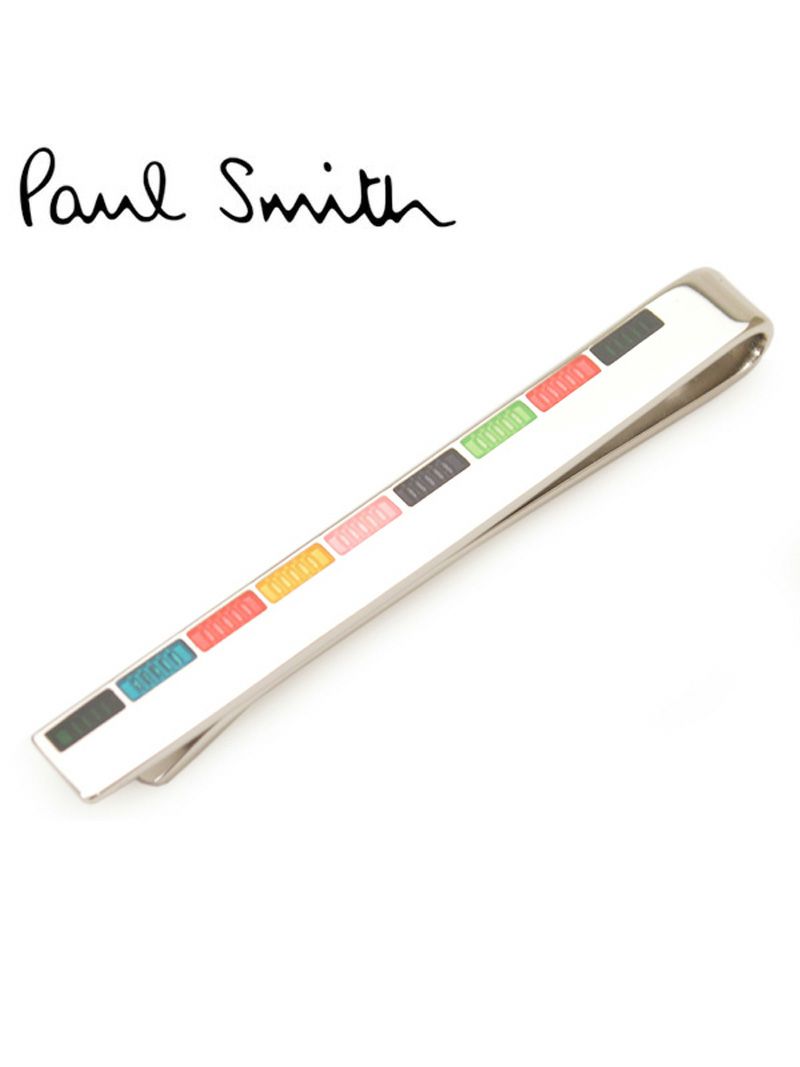 タイピン ポールスミス メンズ Paul Smith タイバー/ネクタイピン eps20s212 M1A TPIN AFINER Fine  Stripe Tiepin 92_MULTI シルバーマルチ OEO | Rew-You(リューユ)