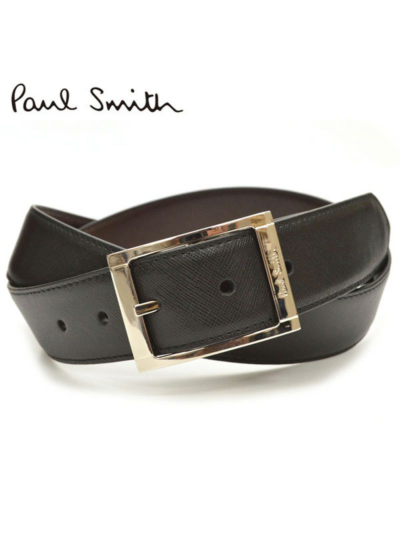 Paul Smith ポール スミス メンズ リバーシブルレザーベルト サイズ調整可能 Eps18s0 M1a 4437 Acut ブラック ブラウン Oeo Rew You リューユ