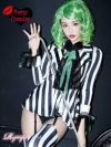 【即納】【キャバコスプレ6点セット】なりきりアメコミ風jokarキャバコスプレ フルセットで本格派♪ホラー×ピエロレディースコスプレ