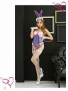 【即納】【キャバコスプレランジェリー5点セット】リンクコーデで映え♪ブルー×ピンクレオタードバニーキャバコスプレ【Rwear/アールウェア】(フリーサイズ)(ピンク/ブルー)
