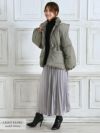 【Rvate】カラバリ豊富！フーディー月ショート丈ダウン ワンカラー中綿入りコート