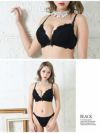 総レースワンカラー OEO ブラ＆ショーツセット【Rwear/アールウェア】(ブラック/ホワイト/ワイン/ネイビー)【2点で3900円対象】