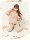 ラインパンツセットアップルームウエア2点セット　OEO【Rwear/アールウェア】