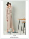 フード付きロングワンピースルームウェア OEO【Rwear/アールウェア】